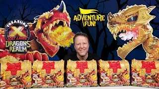 Treasure X Gold Lost Lands “Dragons Realm” Rare Gold Dragon Light Up With Flames! Adventure Fun!
