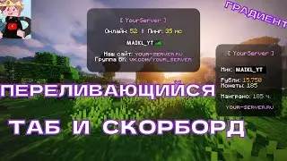 КАК СДЕЛАТЬ ПЕРЕЛИВАЮЩИЙСЯ ТАБ И СКОРБОРД!?