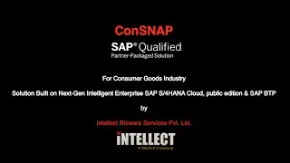 ConSNAP | SAPQualified Partner Package Solution for S/4HANA Cloud,Public edition | Consumer Industry