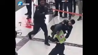 Real-Life Action Scene: Cop Takes Down Attacker in Style! 🚨👮‍♂️