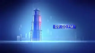 9 PM Clock For News Channel By Ar Graphics.