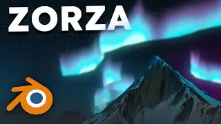 Stwórz zorzę polarną w Blenderze!