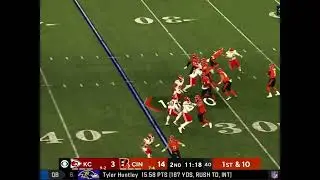 Out of bounds Ja’Marr Chase one hand ￼catch