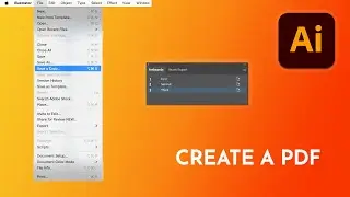 Create a PDF in Illustrator by using Save a Copy