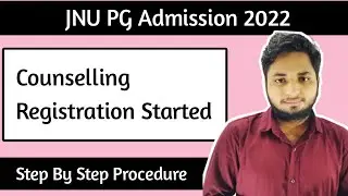 Jnu pg admission portal launch 2022| jnu pg counselling Started 2022| Jnu PG admission 2022|