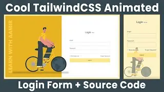 Animated Login Form Using Only TailwindCSS + Free Source Code