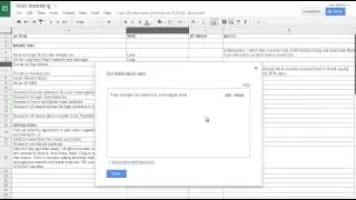 Notifications for changes to a Google Drive document