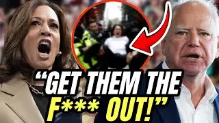 Kamala Harris LOSES TEMPER & ATTACKS Protesters AGAIN ENDING HER Georgia Rally EARLY