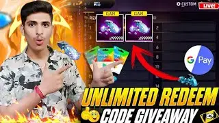 FREE FIRE LIVE || REEDEM CODE GIVEAWAY 🤑💎|FF LIVE GIVEAWAY || CUSTOM ROOM || FF GIVEAWAYS