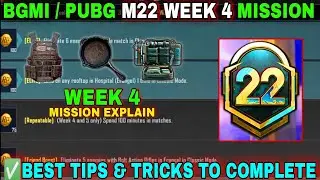 M22 WEEK 4MISSION | PUBG WEEK 4 MISSION | M21 ROYAL PASS WEEK 4 MISSION | bgmi week 4 mission