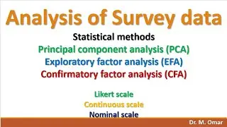 Statistical methods for Analysis of Survey data Likert scale