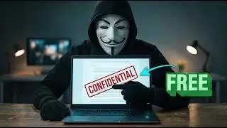 Masked Guy Shows How to Remove Watermark from PDF File for Free Online