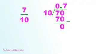How to convert fraction to decimal class 6 | How to convert 7/10 into 0.7 | Fraction to decimal |