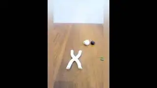 Лепка из пластилина. ДНК из игры ,, Эволюция людей симулятор''.