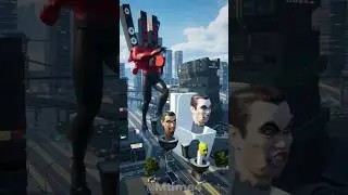 Titan Speakerman vs Skibidi toilet and Siren Head Running with friends