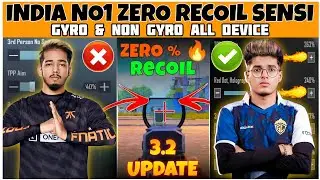 JONATHAN GAMING🔥SENSTIVITY REVEALED ZERO RECOIL SETTING😱3.2 UPDATE BGMI SENSITIVITY GYRO & NON GYRO