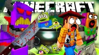 MINECRAFT TOY STORY | SHERIFF WOODY AND BUZZ LIGHTYEAR DEFEAT EVIL EMPEROR ZURG