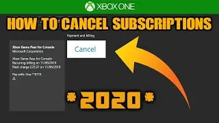 HOW TO CANCEL A SUBSCRIPTION ON XBOX ONE (EASIEST/QUICKEST METHOD) MARCH 2020 *WORKS FOR GAME-PASS*