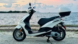 Piaggio Fly 150 3v Oil Change, Brake Service, Valve Clearance, Gear Oil Change