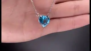 Колье с топазом натуральным 1.6ct