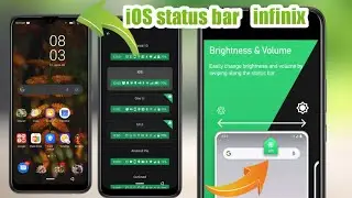 Get iOS type status bar on infinix device|infinix device status bar customisation|infinix status bar