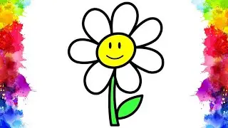 Як Намалювати Квітку 🌺Намалювати малюнок Квітку🎨 Малювання для дітей
