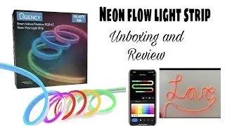 LIGENCY Smart RGB+IC Neon flow light strip Unboxing and Review