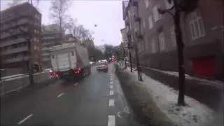 Nødvendig å holde avstand selv om det er oppmerket sykkelfelt.