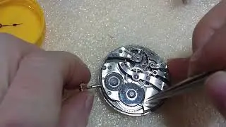 Checking out non running pocket watch movement from ebay