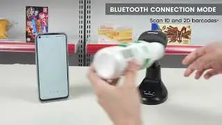 Wireless Bluetooth 1D 2D QR Code Barcode Scanner With Charging Base