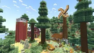 Cozy Farm Builds at Spawn | Let's Play Minecraft | ep. 7