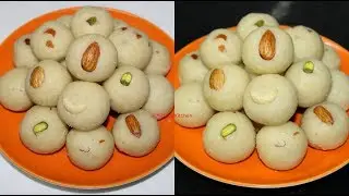 खोबरं घालून केलेले पाकातले मऊ आणि स्वादिष्ट  रवा लाडू | Rava Coconut Ladoo | Pakatale Rava Ladoo