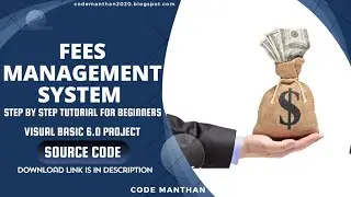 Fees Management System in Visual Basic 6.0 | Fees Management System in VB | Project Report