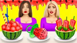 Karpuz Tatlısı MÜCADELESİ | RATATA POWER’dan Dev VS Minik Aperatif & Çikolata Yemeyi Son Bırakan