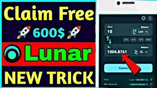 New 600$ Lunar Token Airdrop | Lunr Airdrop Unlimited Trick | Get More Lunr Points