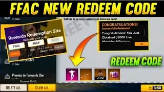 ASIA CHAMPIONSHIP NEW REDEEM CODE ll GARENA FREE FIRE REDEEM CODE ll FF REWARD