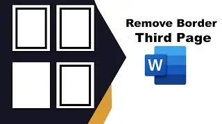 How to remove border from third page in word