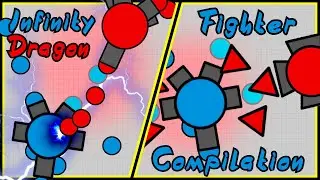 Diep.io - The Coolest Name for a Build: Infinity Dragon! (Fighter Compilation - FFA)