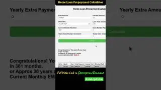 ഹോം ലോൺ എങ്ങനെ പെട്ടന്ന് അടച്ചുതീർക്കാം | Home Loan Prepayment Calculator #homeloan  #homeloantips