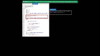 Program to check successful Allocation and Deallocaton of Memory #Ajit_Saigal_Technocrat