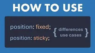 Position Fixed vs Sticky The #1 MISTAKE You're Making | How to use position in CSS