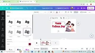 Mother's day special / Animation on mother's day in canva