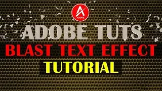 Blast Text Effect in After Effects Tutorial