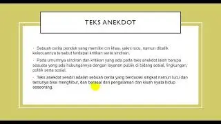 ANALISIS TEKS ANEKDOT