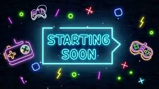 Gaming Neon Twitch Animated Overlays Colorful Glowing Stream Overlay