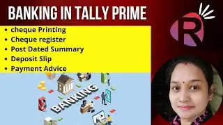 Banking Features In tally Prime||Banking Transactions||Tally Online class