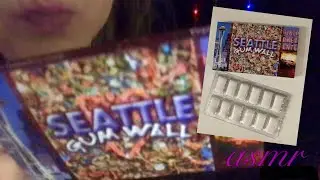 Late Night Gum  🎧 Quiet Sharing, New Seattle Gum Wall chewing gum, evening relaxation ASMR