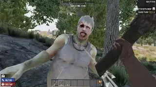 Playing 7 Days to Die - Surviving day 1: Trader, quests and first shelter