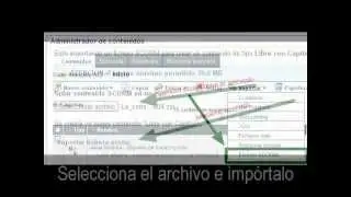 ¿Cómo importar un fichero SCORM?