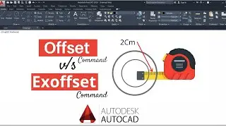 Offset command & Exoffset command in Autocad || exoffset command in autocad | 